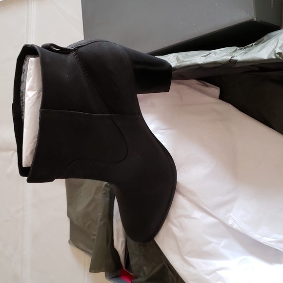 NORDSTROM Exclusive New FEINA Ankle Boot Bootie Split Shaft Oiled Leather Black - Picture 8 of 14